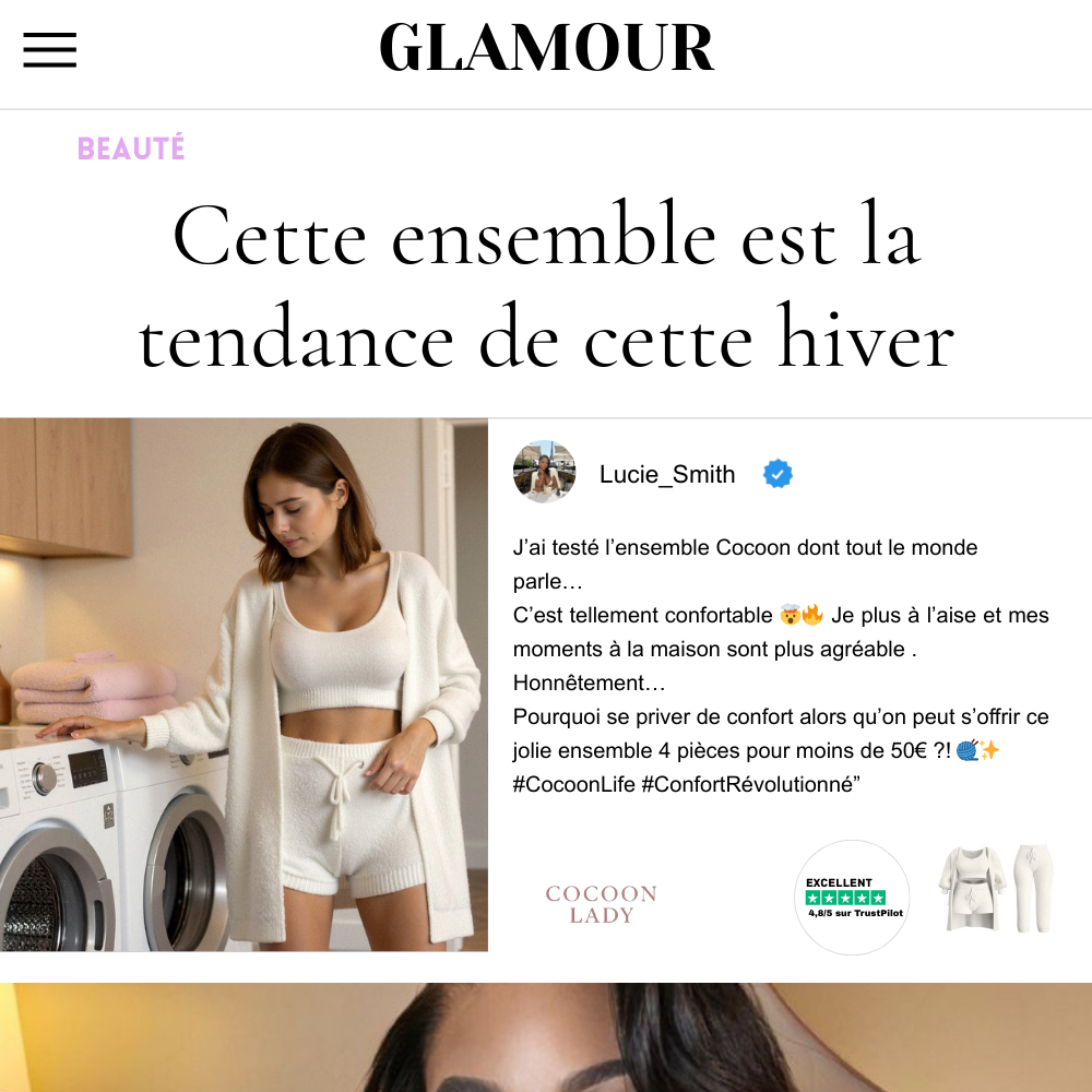 Ensemble en tricot douillet Cocoon